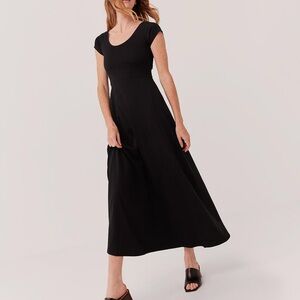 Pact Black Maxi Dress